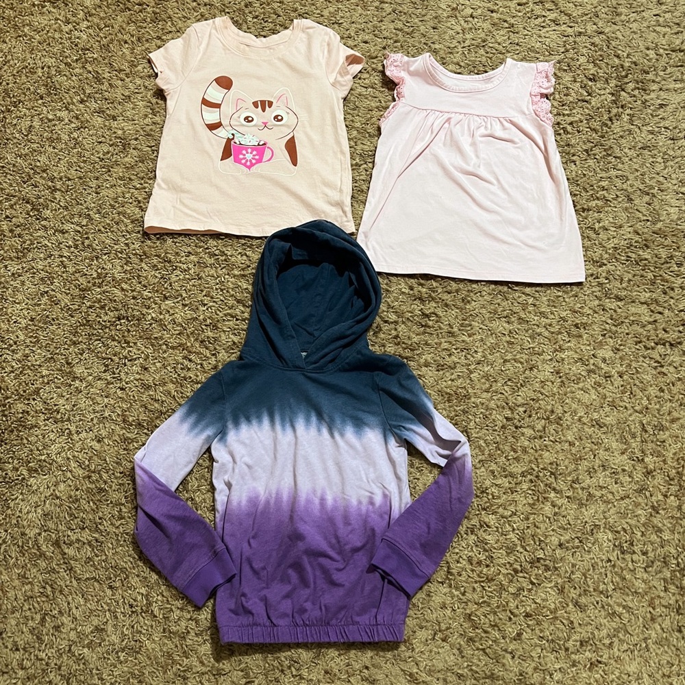 Bundle of 3 Little Girl Shirts